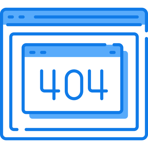 błąd 404 Justicon Blue ikona