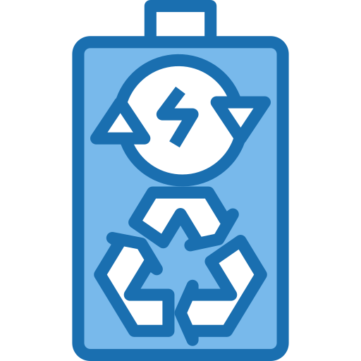 oplaadbare batterij Phatplus Blue icoon