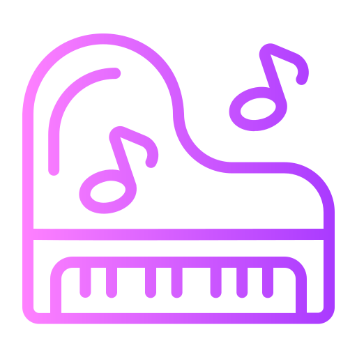 Piano Generic gradient outline icon