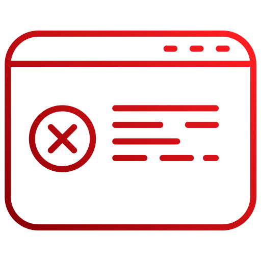 error Generic gradient outline icono