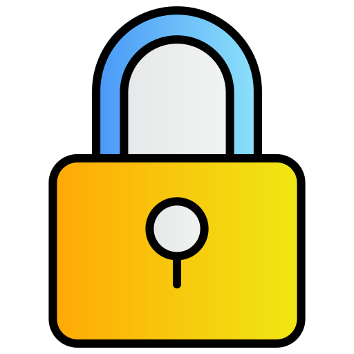 Lock Generic gradient lineal-color icon