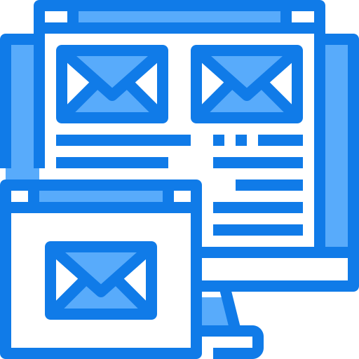 Email Justicon Blue icon