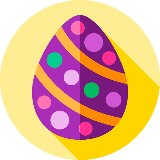пасхальное яйцо Flat Circular Flat иконка