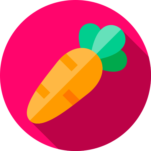 Carrot Flat Circular Flat icon