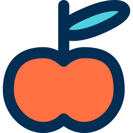 jabłko bqlqn Lineal Color ikona