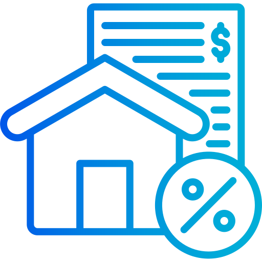 Mortgage Generic gradient outline icon