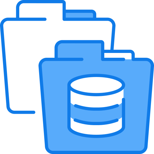 Files and folders Justicon Blue icon