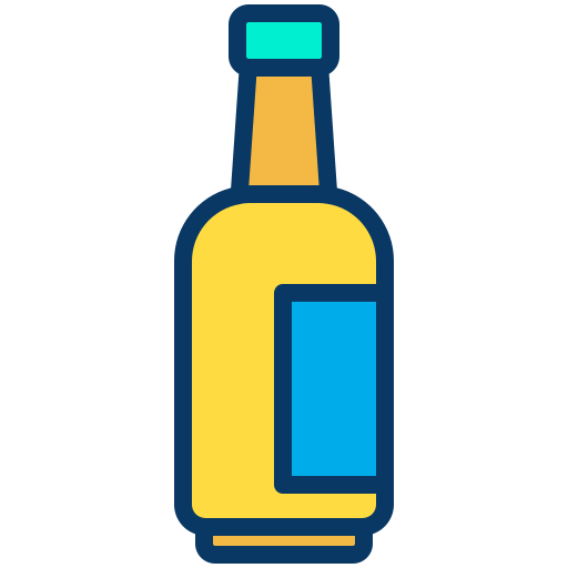 flasche Kiranshastry Lineal Color icon