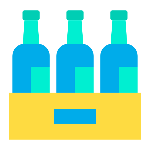 Bottles Kiranshastry Flat icon