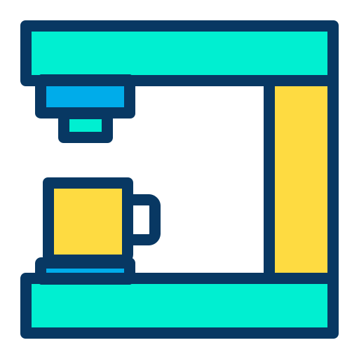 kaffeemaschine Kiranshastry Lineal Color icon