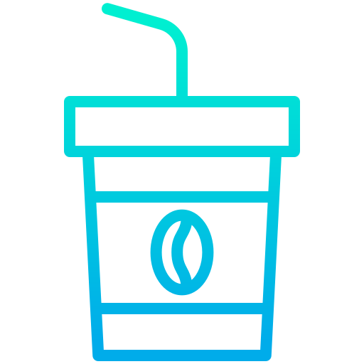 Paper cup Kiranshastry Gradient icon