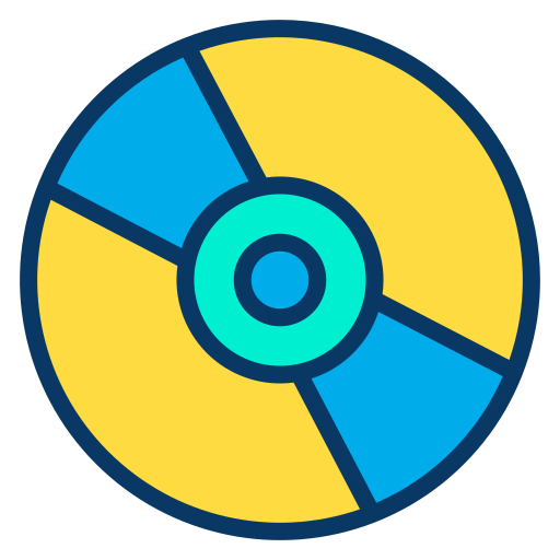 Compact disc Kiranshastry Lineal Color icon