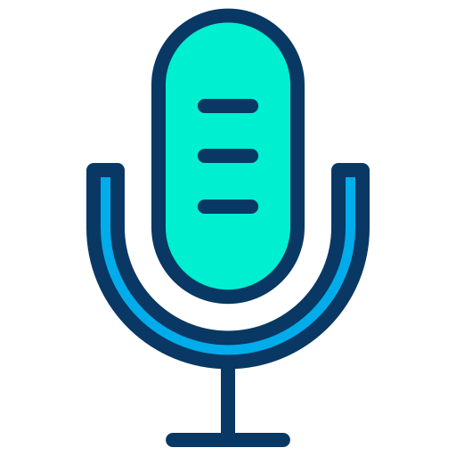 microfono Kiranshastry Lineal Color icona