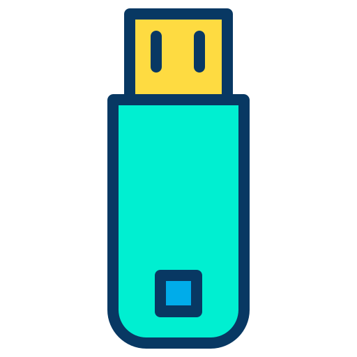 Flash drive Kiranshastry Lineal Color icon