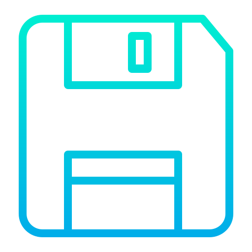 Diskette Kiranshastry Gradient icon