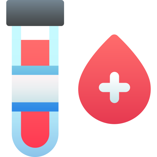 Blood test Basic Faded Gradient icon
