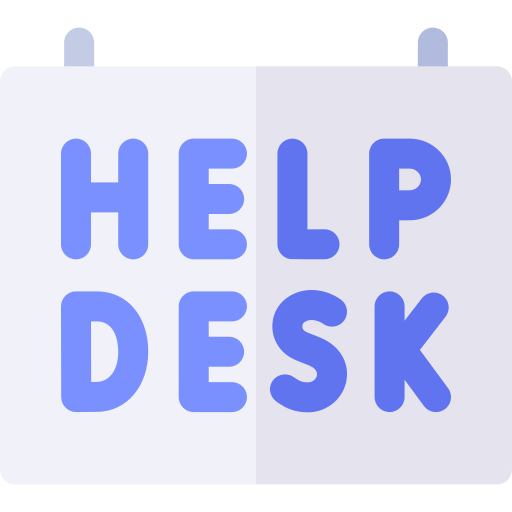 mesa de ayuda Basic Rounded Flat icono