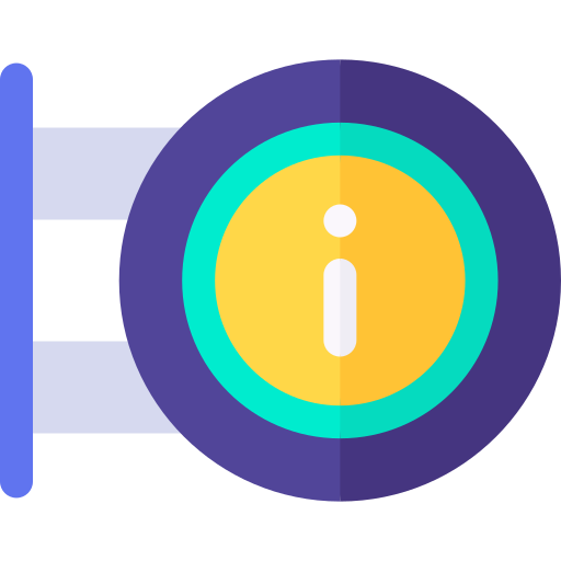 punto de información Basic Rounded Flat icono
