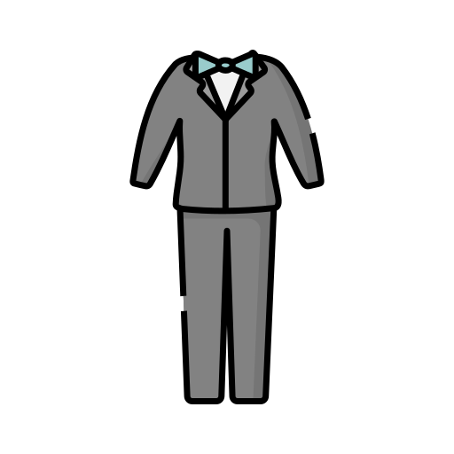 traje de hombre Generic color lineal-color icono