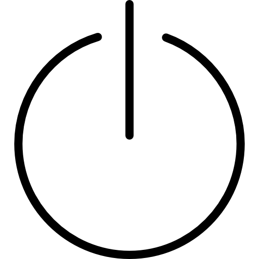 Power button Elias Bikbulatov Lineal icon
