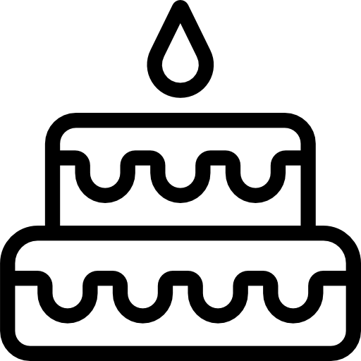 Торт на день рождения Special Lineal иконка