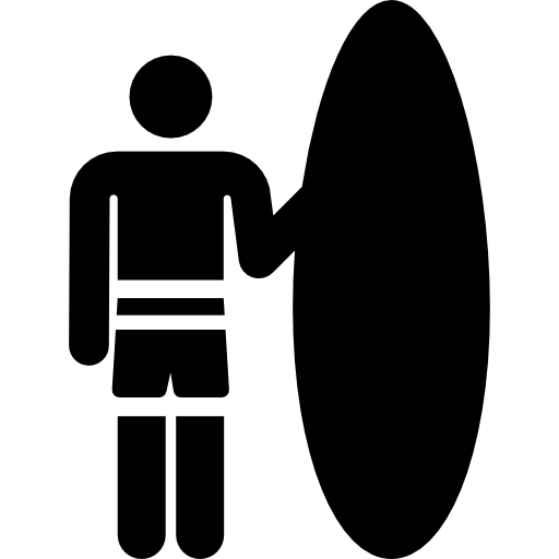 Surfing Pictograms Fill icon