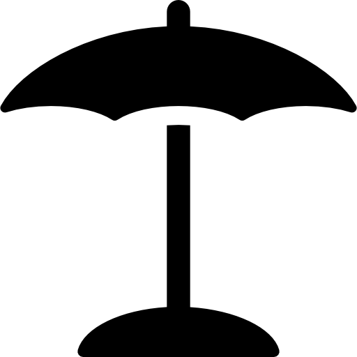 Sun umbrella Pictograms Fill icon