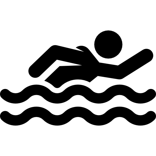 nadando Pictograms Fill icono