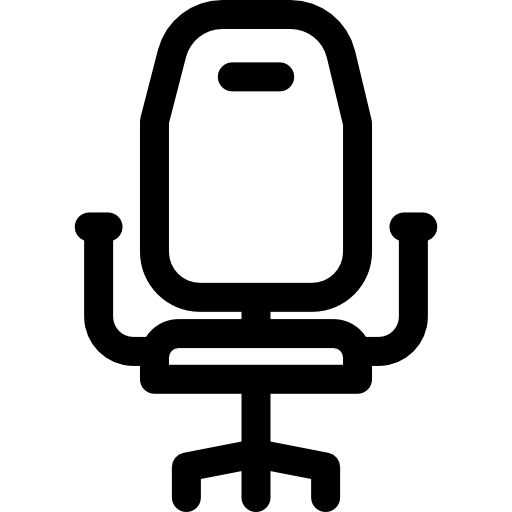 sedia della scrivania Basic Rounded Lineal icona