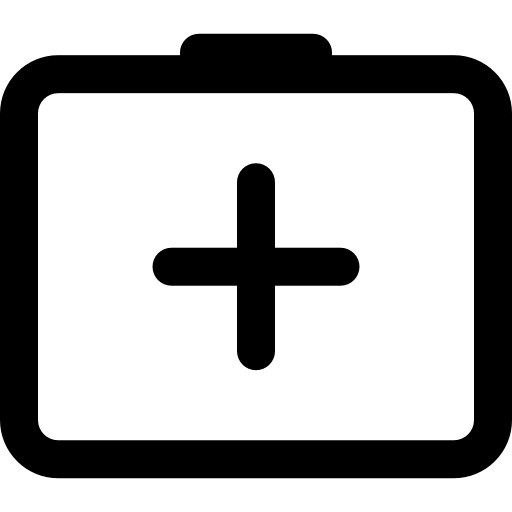 kit di pronto soccorso Basic Rounded Lineal icona