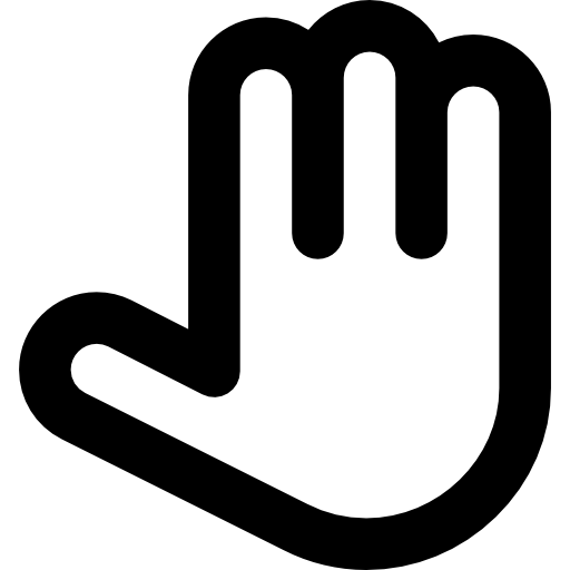 sostener Basic Rounded Lineal icono