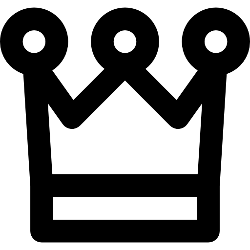 Crown Basic Rounded Lineal icon