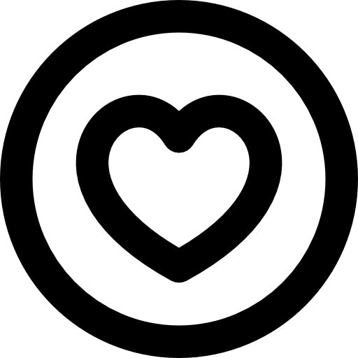 serce Basic Rounded Lineal ikona