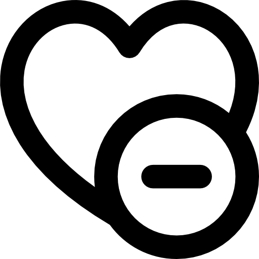 serce Basic Rounded Lineal ikona