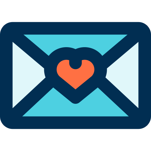 Love letter bqlqn Lineal Color icon