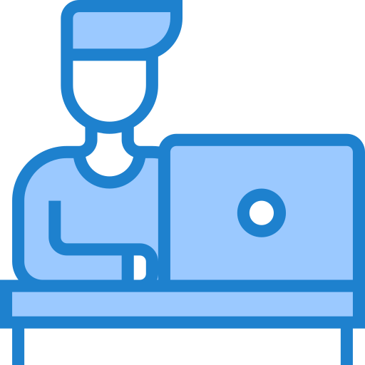 Электронное обучение srip Blue иконка