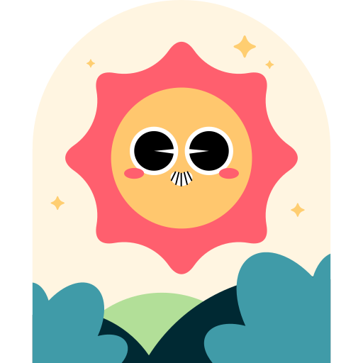 太陽 Generic Sticker Color Fill icon