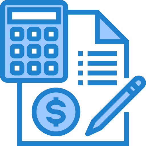 contabilidad srip Blue icono