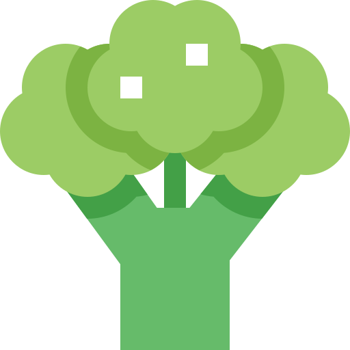 Brócoli Pixelmeetup Flat icono