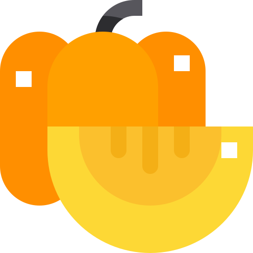 Pumpkin Pixelmeetup Flat icon