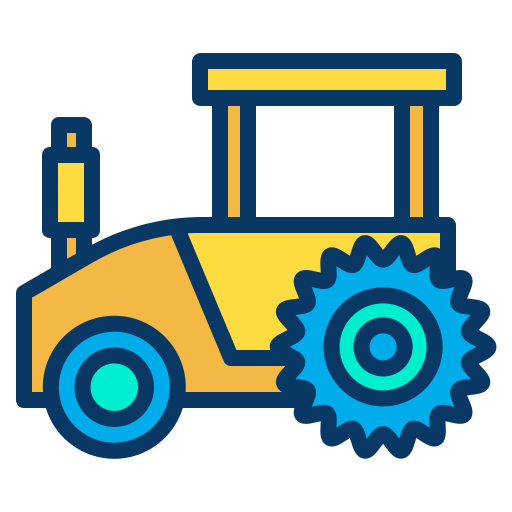 Трактор Kiranshastry Lineal Color иконка