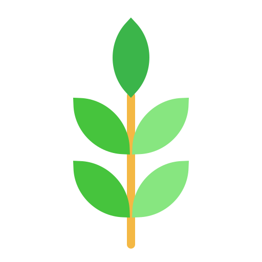 liść Kiranshastry Flat ikona