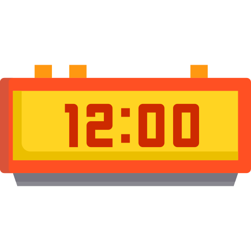 reloj digital itim2101 Flat icono