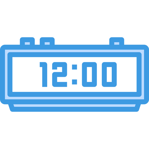 Digital clock itim2101 Blue icon