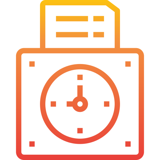 Time recorder itim2101 Gradient icon