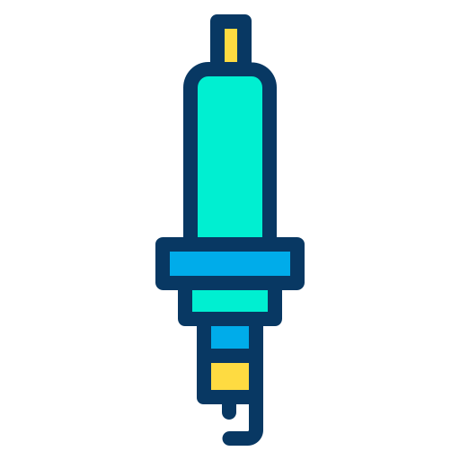 Spark plug Kiranshastry Lineal Color icon