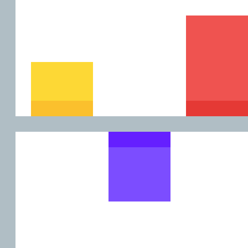 diagramme à bandes Pixelmeetup Flat Icône