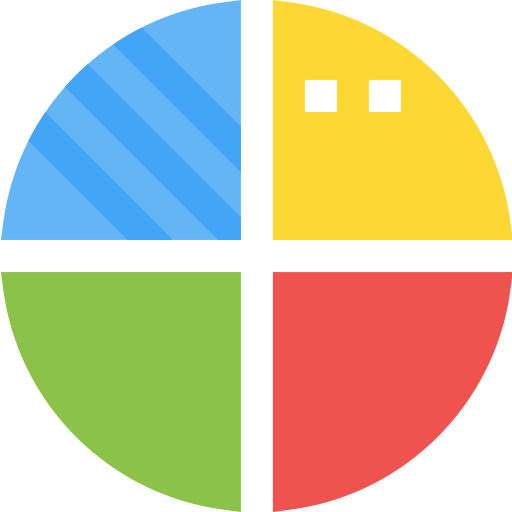 wykres kołowy Pixelmeetup Flat ikona