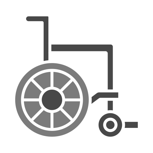 cadeira de rodas Generic color fill Ícone