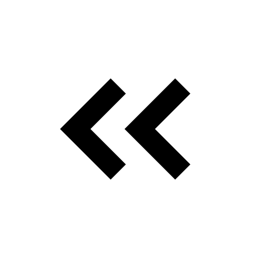 doble flecha izquierda Generic black outline icono